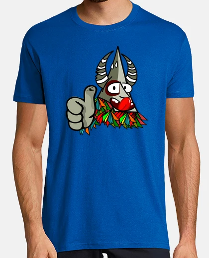 Camiseta Hombre, manga corta, azul royal, calidad extra