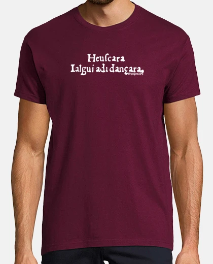 Camiseta Hombre, manga corta, burdeos, calidad extra