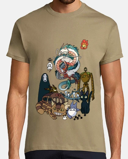 Camiseta Hombre, manga corta, caqui, calidad extra