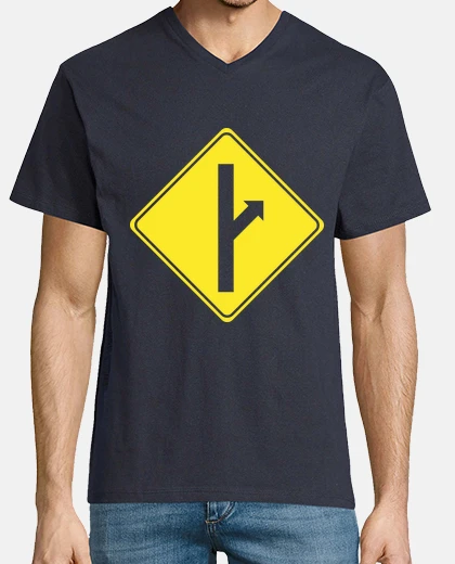 Camiseta Hombre, manga corta cuello pico cerrado, azul MGTOW