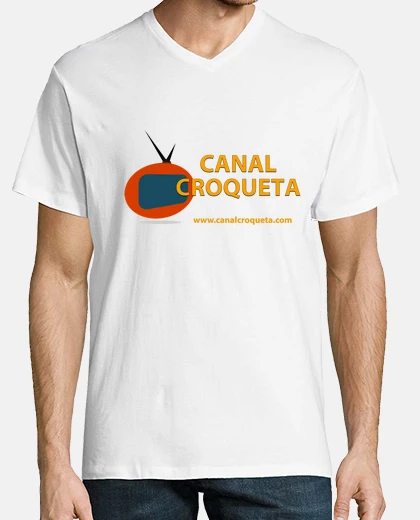 Hombre, manga corta cuello pico cerrado, blanco