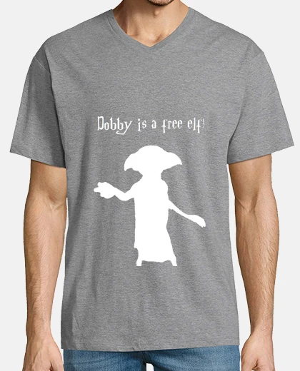 Camiseta Hombre, manga corta cuello pico largo, gris vigoré