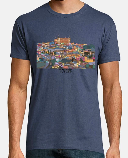 Camiseta Hombre, manga corta, denim, calidad extra