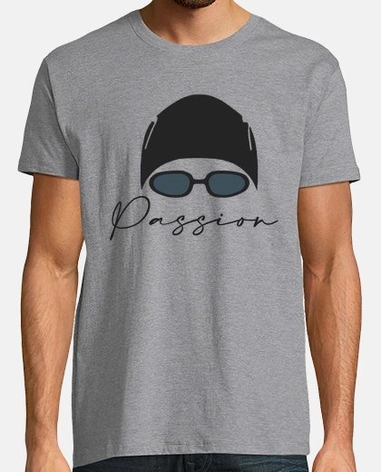 Playera Hombre, manga corta, gris vigoré, calidad extra, swim