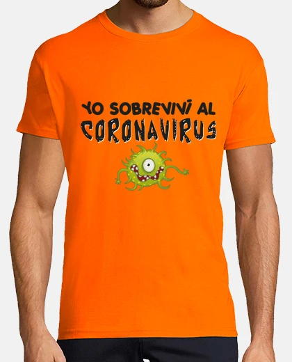 Camiseta Hombre, manga corta, naranja, calidad extra