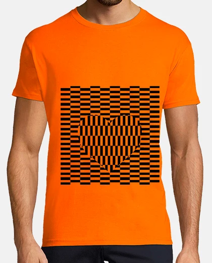 Camiseta Hombre, manga corta, naranja, calidad extra