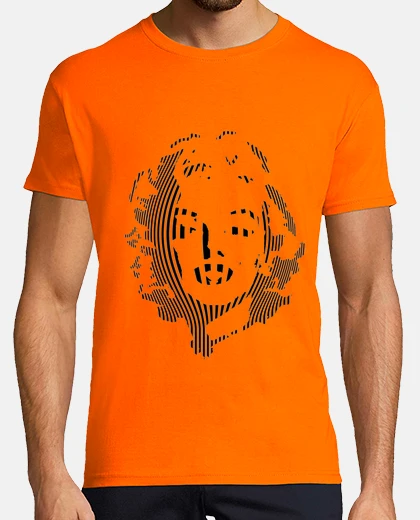 Camiseta Hombre, manga corta, naranja, calidad extra
