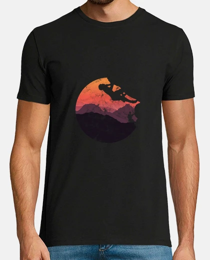 Camiseta Hombre, manga corta, negra, calidad extra