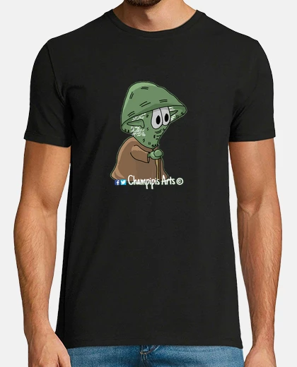 Camiseta Hombre, manga corta, negra, calidad extra