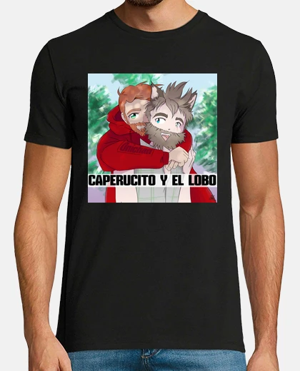 Camiseta Hombre, manga corta, negra, calidad extra