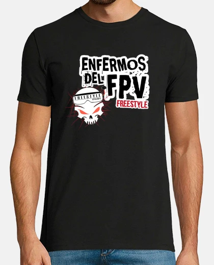 Camiseta Hombre, manga corta, negra, calidad extra
