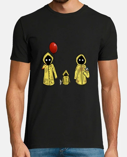 Camiseta Hombre, manga corta, negra, calidad extra