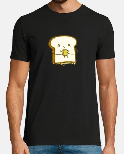 Camiseta Hombre, manga corta, negra, calidad extra