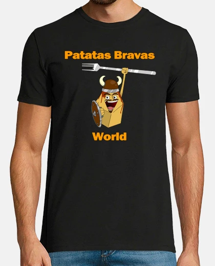 Camiseta Hombre, manga corta, negra, calidad extra