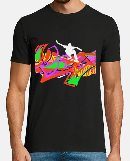 Camiseta Hombre, manga corta, negra, calidad extra