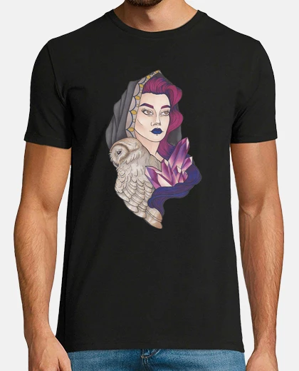 Camiseta Hombre, manga corta, negra, calidad extra