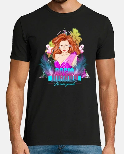 Camiseta Hombre, manga corta, negra, calidad extra