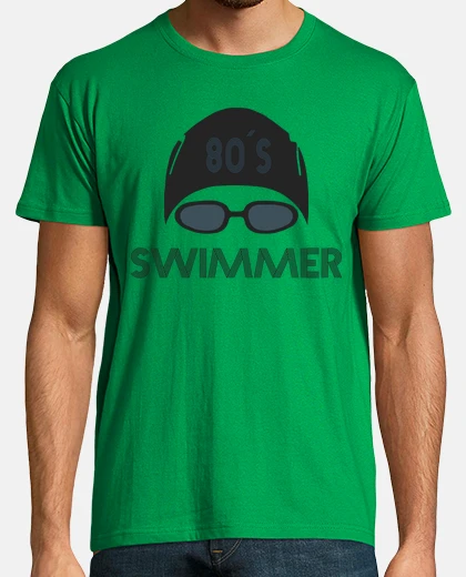 Playera Hombre, manga corta, verde pradera, calidad extra, swimmer