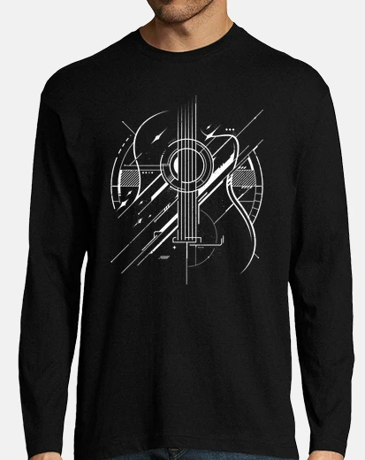 Playera Hombre, manga larga, negra