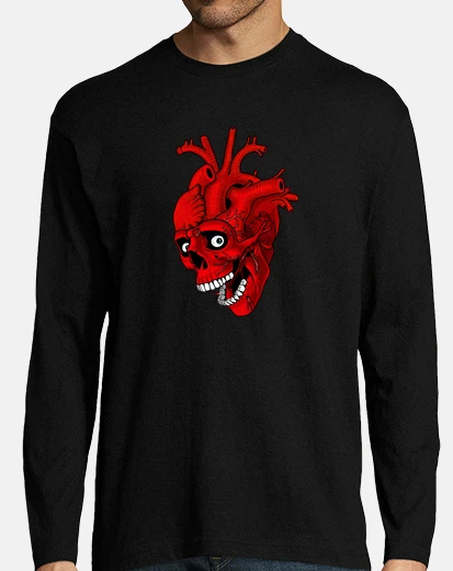 Camiseta Hombre, manga larga, negra