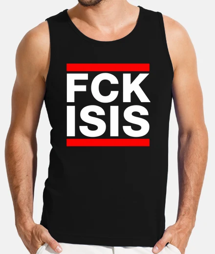 Camiseta Hombre, sin mangas, negra