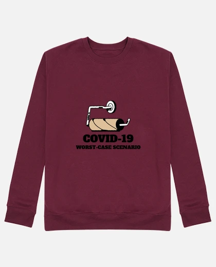 Sudadera hombre, burdeos jaspeado laTostadora - Main Image