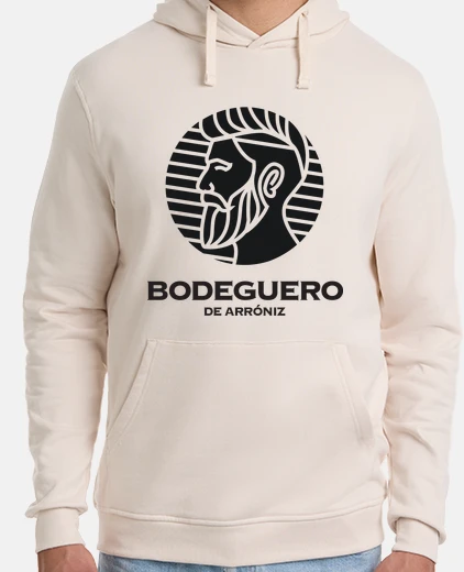 Hombre, sudadera con capucha, blanca