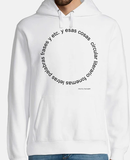 Sudadera Hombre, sudadera con capucha, blanco