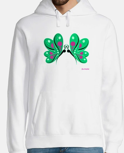 Sudadera Hombre, sudadera con capucha, blanco