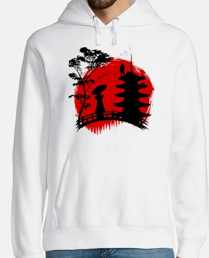 Sudadera Hombre, sudadera con capucha, blanco