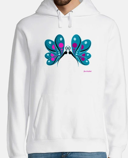 Sudadera Hombre, sudadera con capucha, blanco