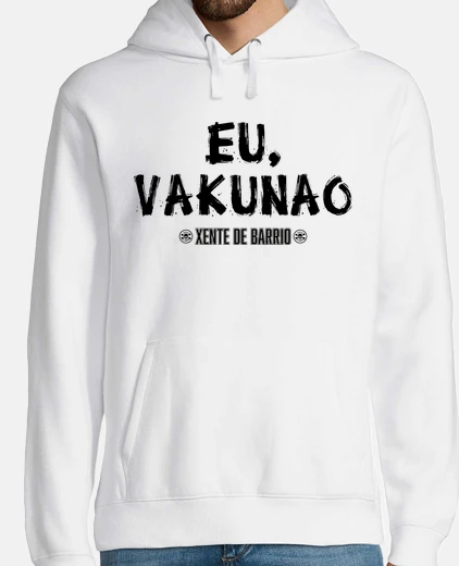 Sudadera Hombre, sudadera con capucha, blanco