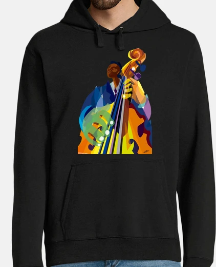 Sudadera Hombre, sudadera con capucha, negro