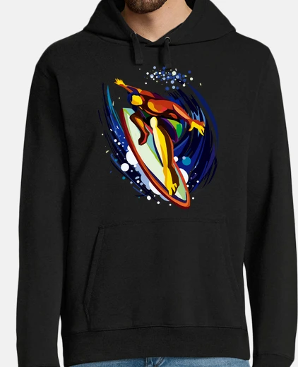 Sudadera Hombre, sudadera con capucha, negro
