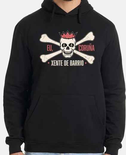 Sudadera Hombre, sudadera con capucha, negro