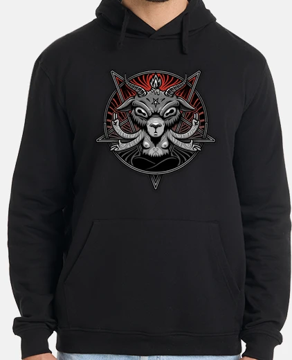 Sudadera Hombre, sudadera con capucha, negro