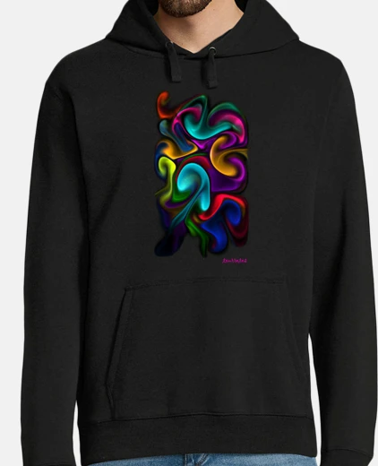 Sudadera Hombre, sudadera con capucha, negro