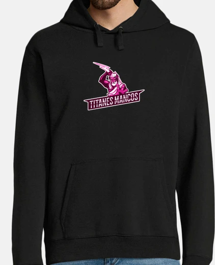 Hombre, sudadera con capucha, negro