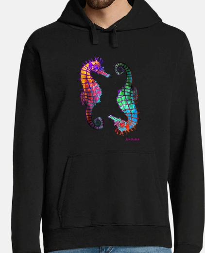Sudadera Hombre, sudadera con capucha, negro