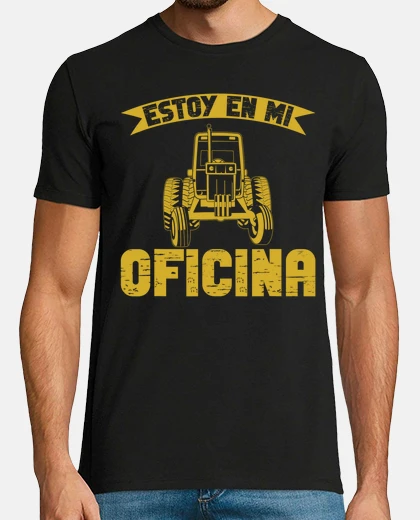 Camiseta Hombre tractor tractor estoy en mi ofic