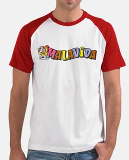 Hombre, estilo béisbol, blanca y roja