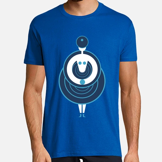 hombre, manga corta, azul royal, calidad extra