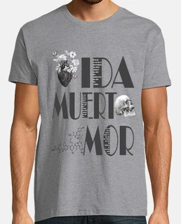 Hombre, manga corta, gris vigoré, calidad extra