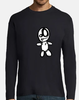 Hombre, manga larga, azul marino