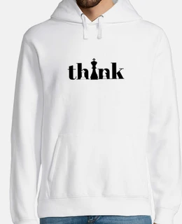Hombre, sudadera con capucha, blanco