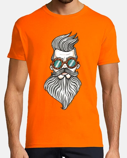 Tee-shirt homme barbu.