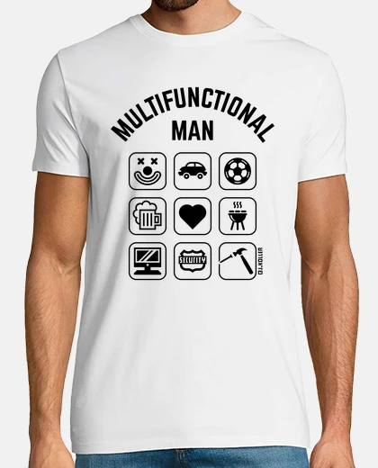 Tee-shirt homme multifonctionnel - 9 icônes - eu