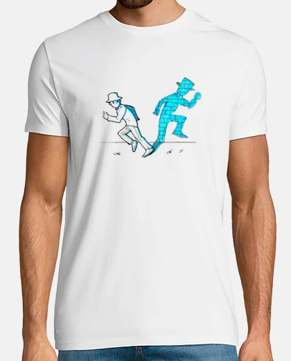 Tee-shirt homme ombre dans l autre sens lithographie 