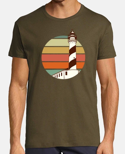 Tee-shirt homme phare vintage