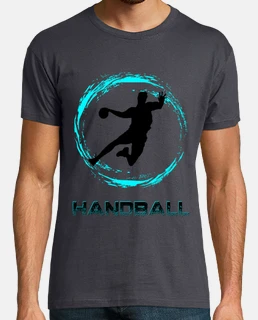 homme, manches courtes, gris souris, qualité extra, handball